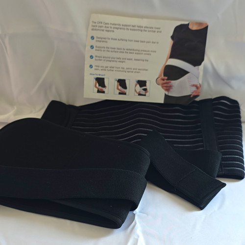 Black maternity support belt - black,